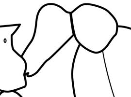 Lateral view of waist, adult. Postpetiole lacking distinct spongiform. Separates  Strumigenys eggersi  and  S. margaritae  from other  Strumigenys  species.