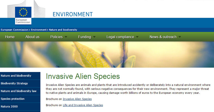 European Union adopts its first list of invasive alien species