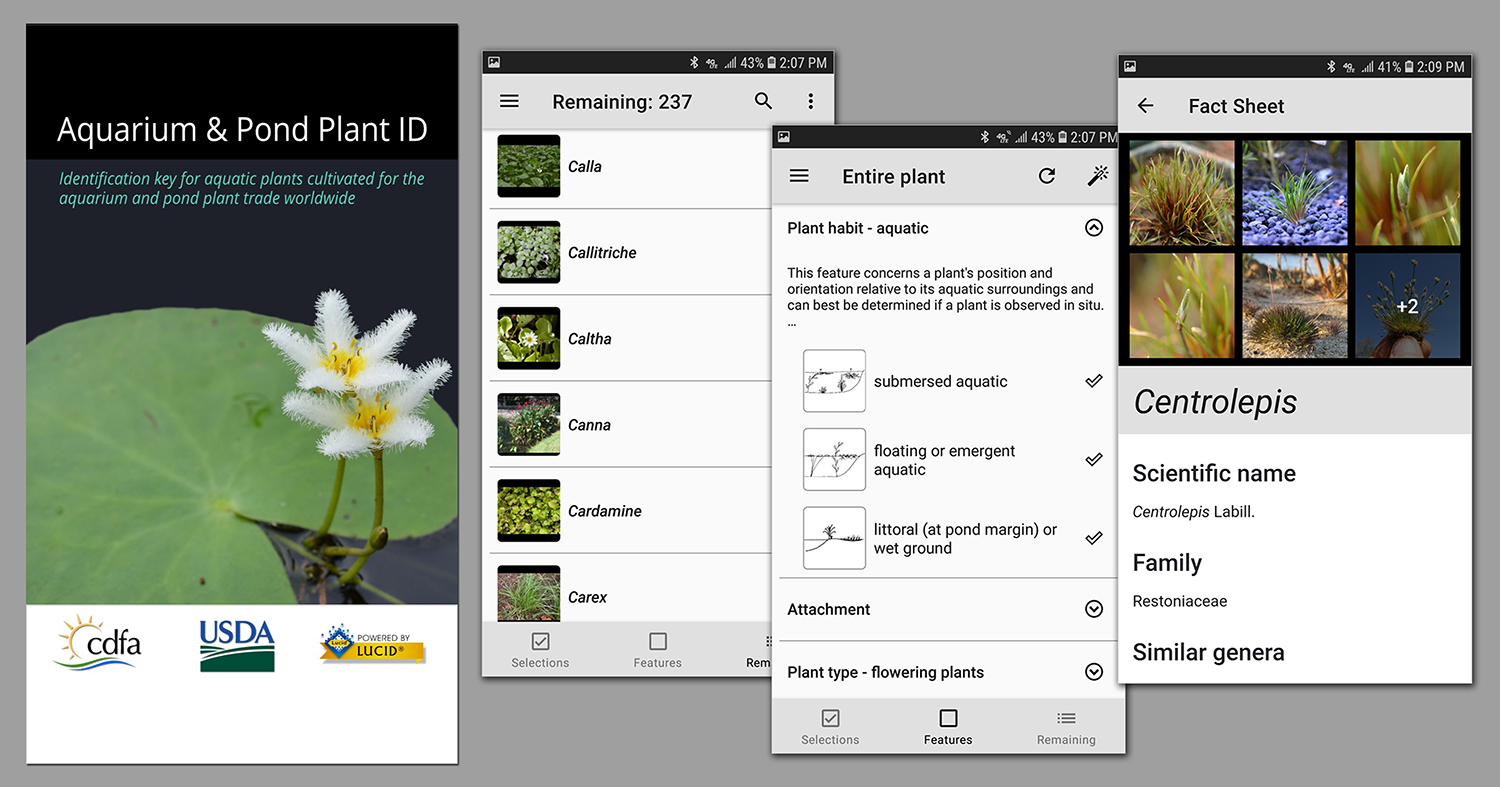 Aquarium & Pond Plant ID app screenshots