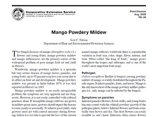 Mango Powdery Mildew